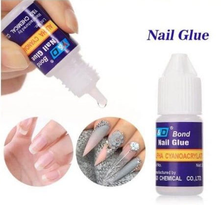 Pack Of 5 – Strong Nail Glue For Nail Art, Decorations & Artificial Nails – Quick-drying Adhesive For Press-ons, Nail Tips, Rhinestones & Diy Manicure